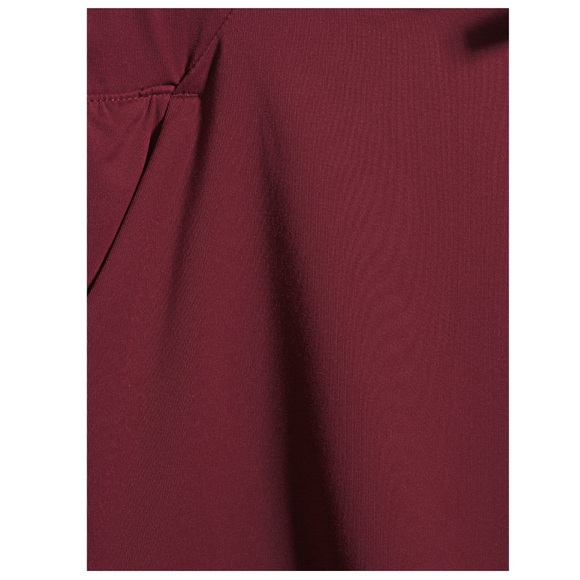 Women's Active Walking Short. Colors: Bordeaux - Picture 4 of 6